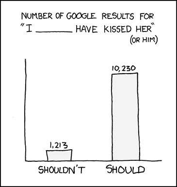 Romantic regrets, brought to you by XKCD comics. 